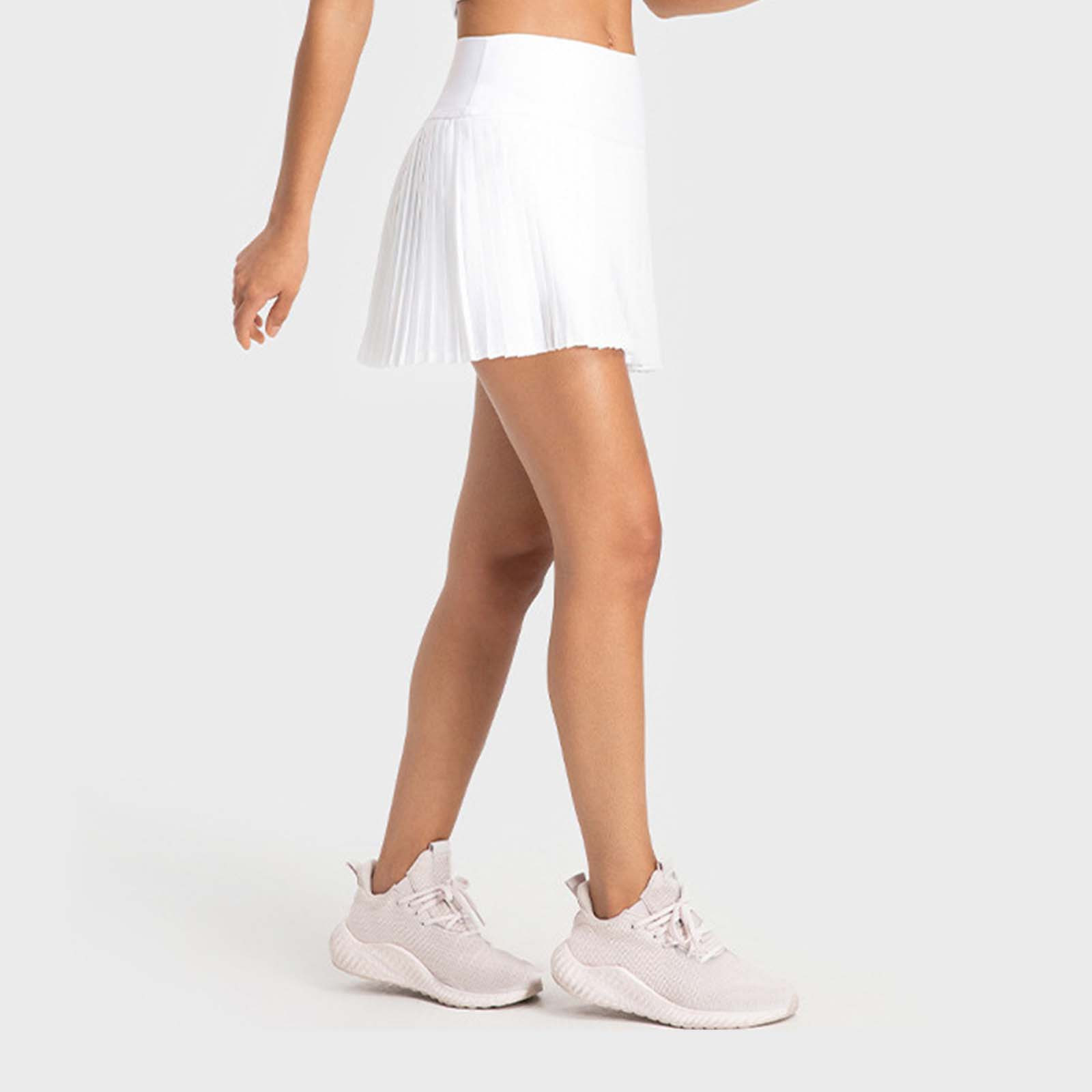 thumbnail image 4 of Falda de tenis plisada de cintura alta con bolsillos Ropa deportiva elástica y resistente a las rozaduras para mujer, 4 of 6